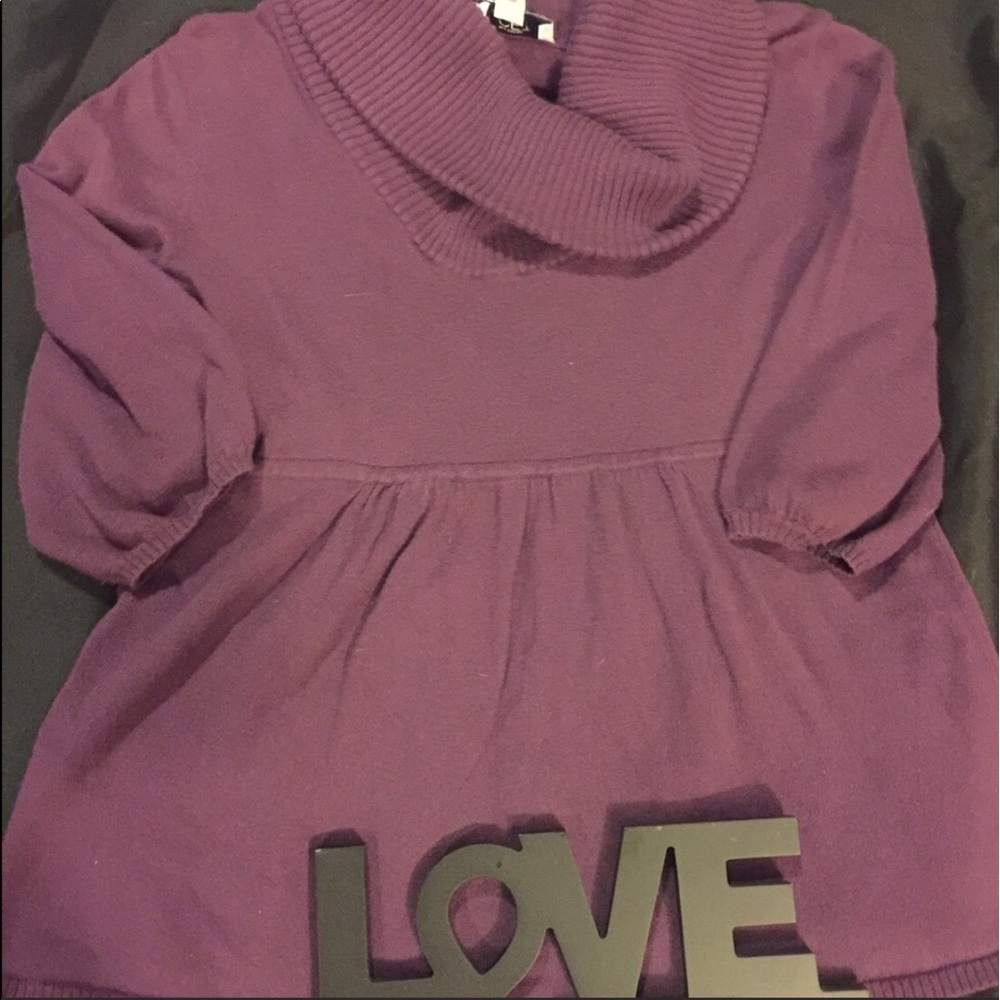 Babydoll sweater w/cowl neck