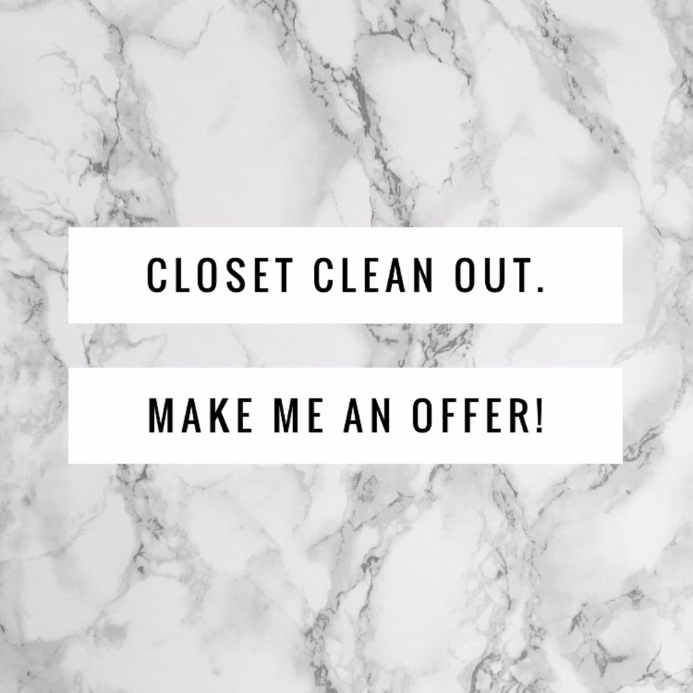 Closet clean out!