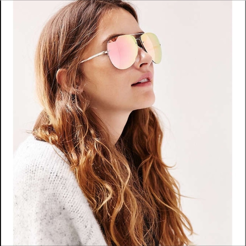 Quay Australia Muse Pink/Gold sunglasses