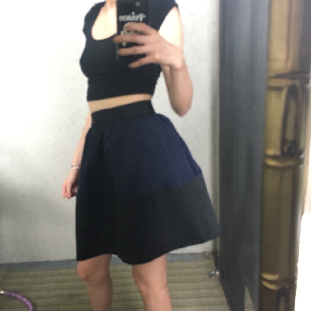 Dark blue skirt