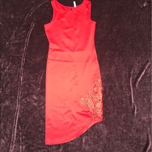 Red body con dress!!