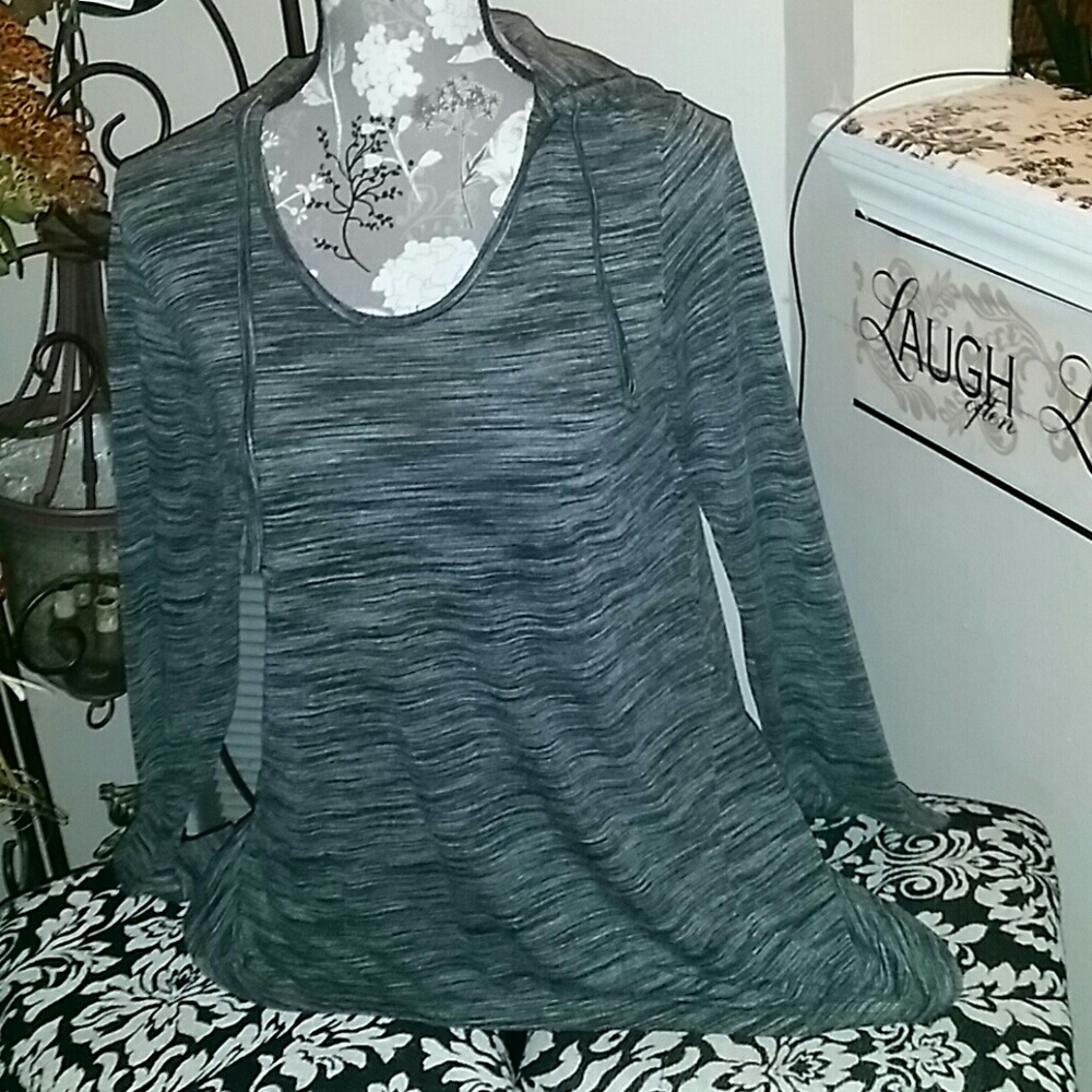 Blue 84 Asymmetrical  Grey hoodie