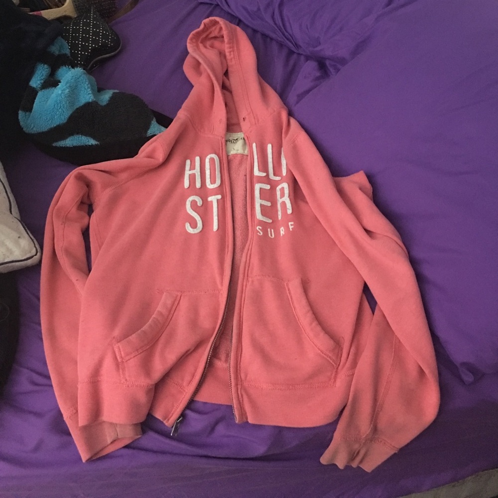 Peach colored Hollister jacket