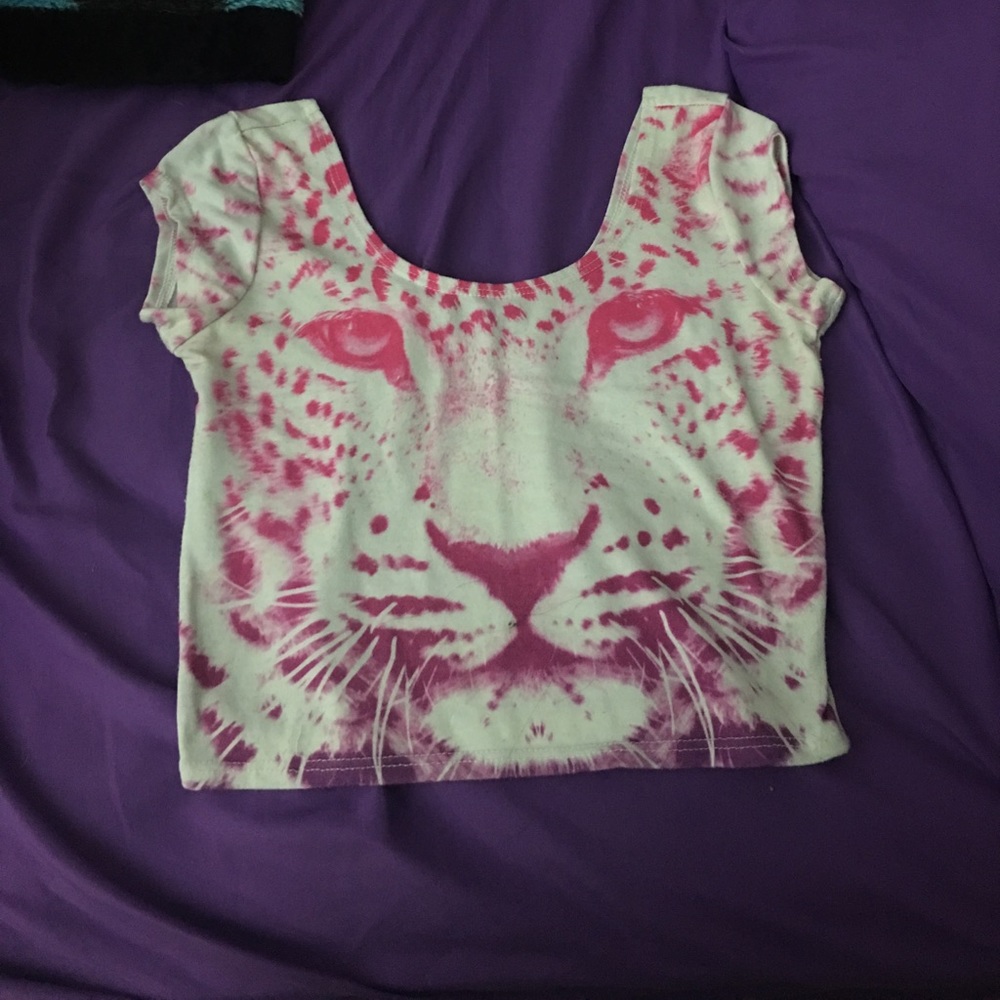 Tiger cropped Tee