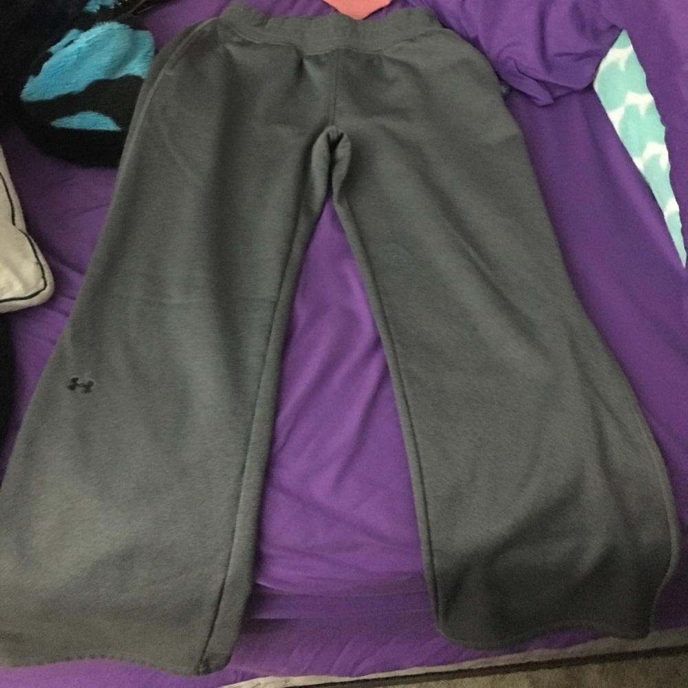 Gray under armour sweat pants