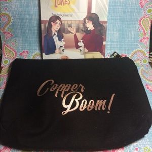 Gilmore Girls Copper Boom makeup bag and card