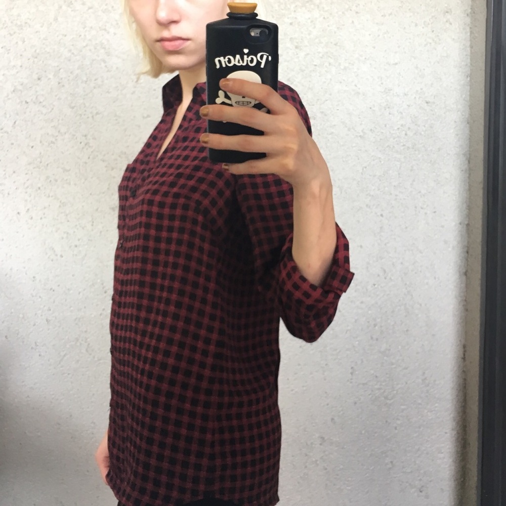 Checkered button down - Picture 2 of 7