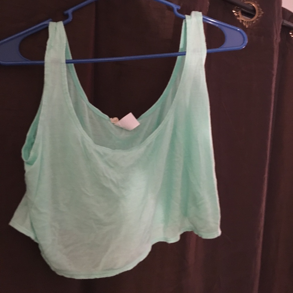 Mint crop top