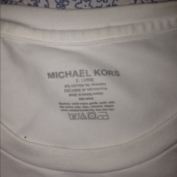 X-large white Michael Kors shirt - Picture 3 of 3