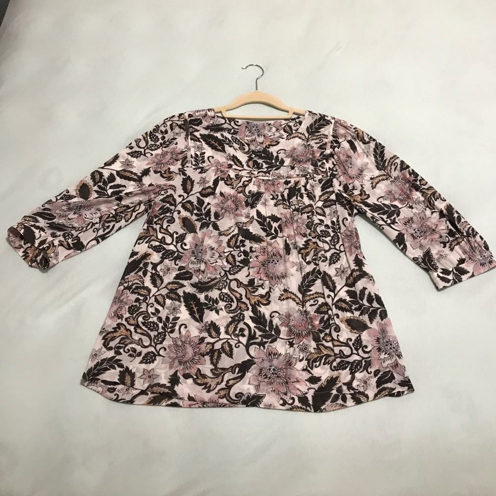 LOFT flowy print top