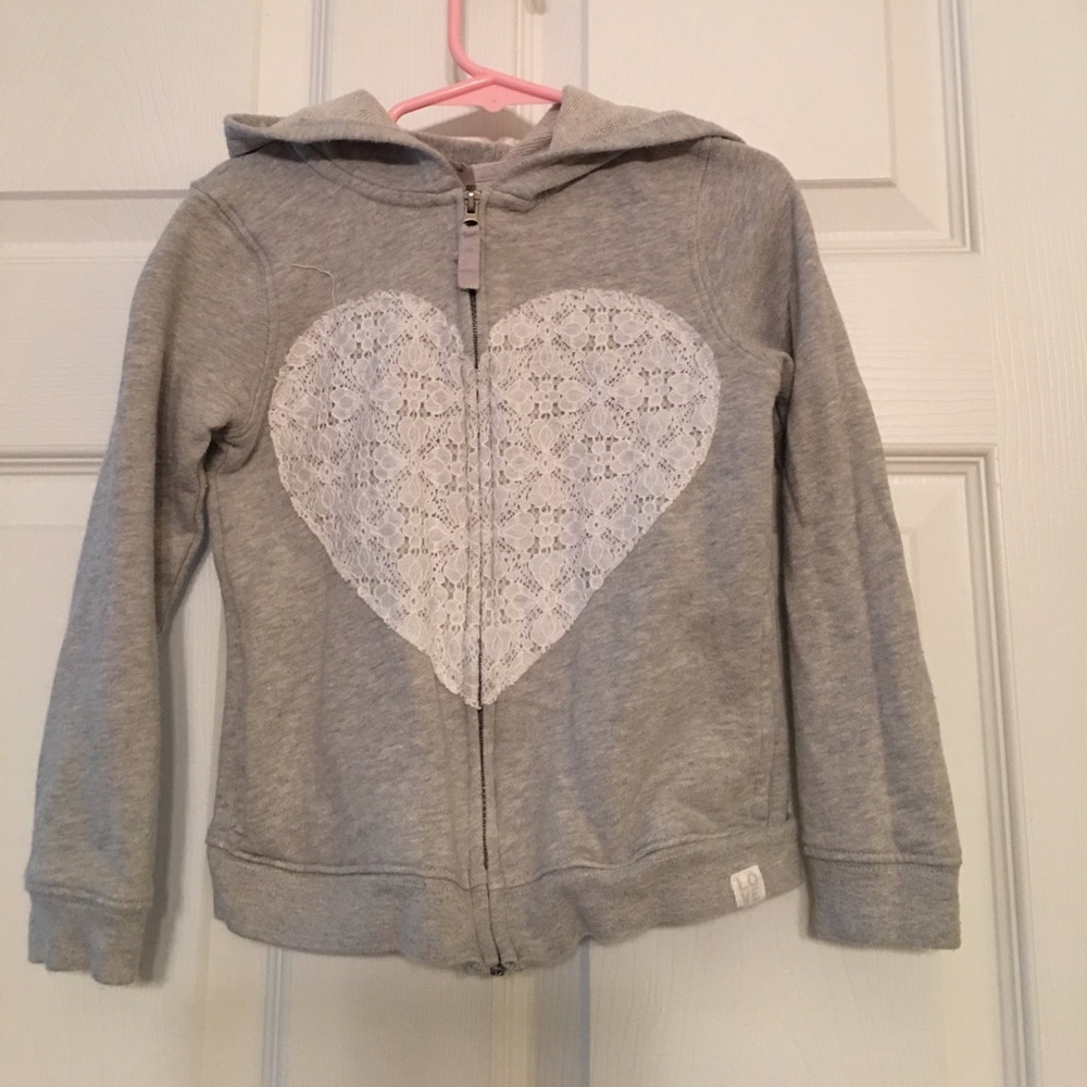Carters girl's zip jacket with hood. Size 5