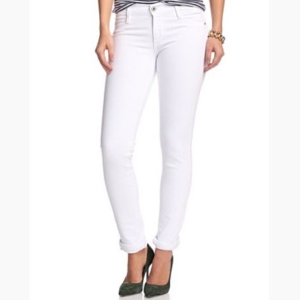 James Jeans, Randi, White pencil mid rise Jean