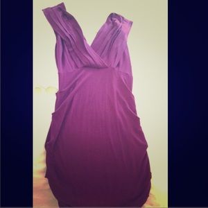 Purple Fitted Dress