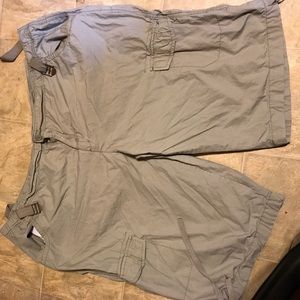Drawstring cargo shorts