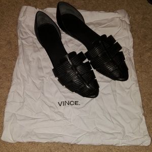 *SALE* Vince. D'ORSAY Flat with embossed leather