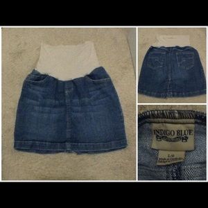 Jean Maternity skirt