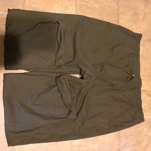 Straight leg draw string joggers with cuffed ankle