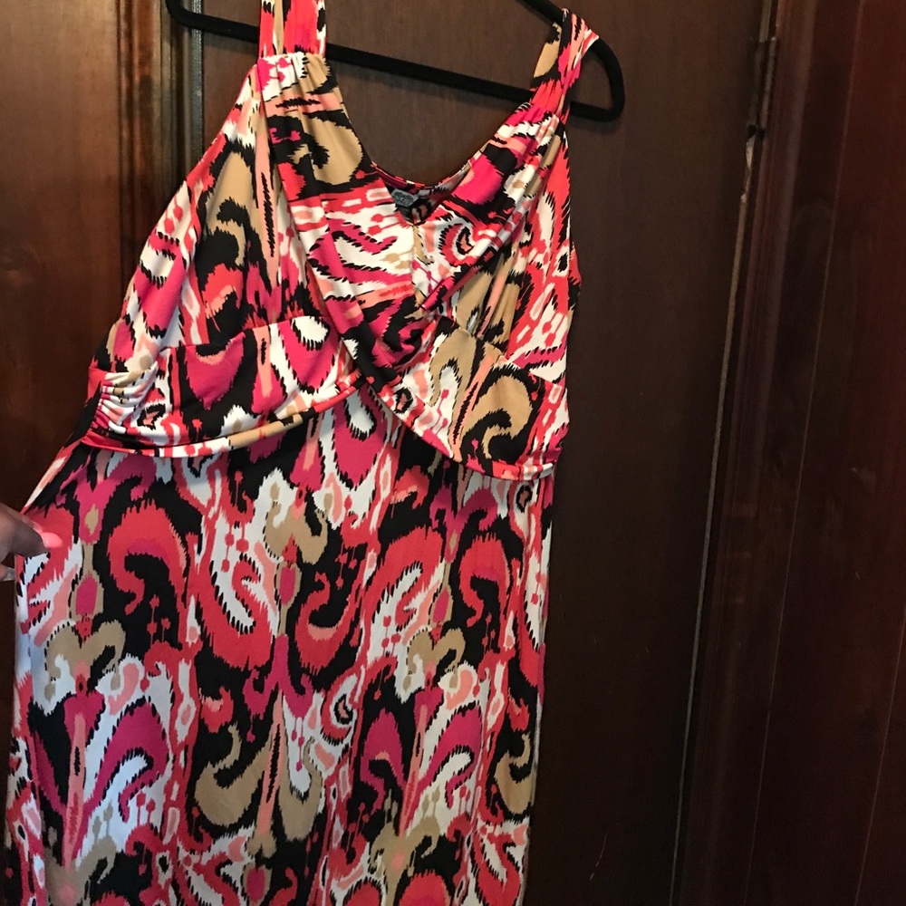 Colorful knee length dress