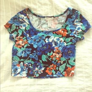 Floral crop top