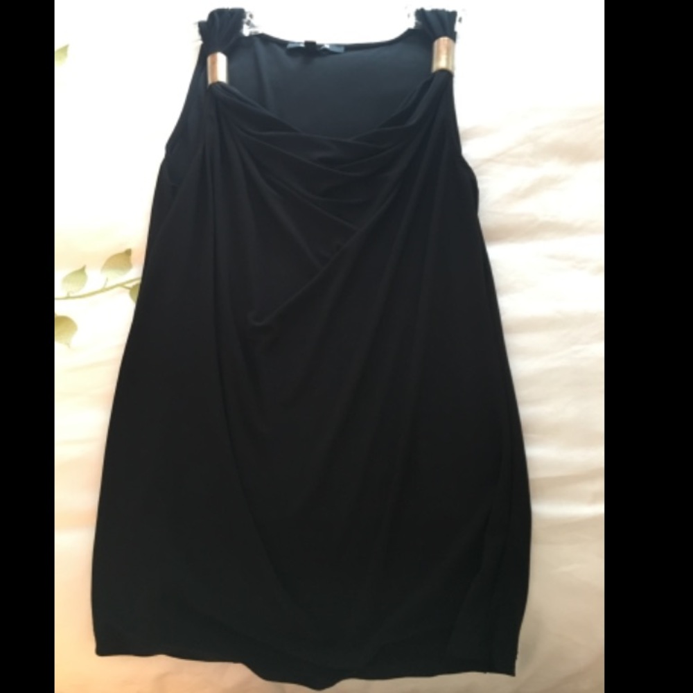 Chaus Black Scoop Neck