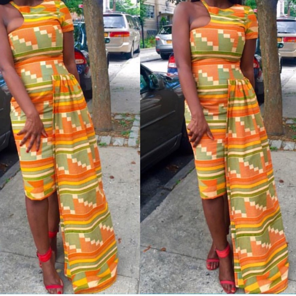 Ankara maxi dress