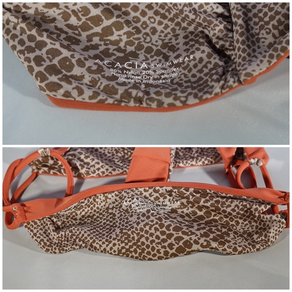 Acacia Krobokan Top & Kauai Bottoms Papaya S/M Set