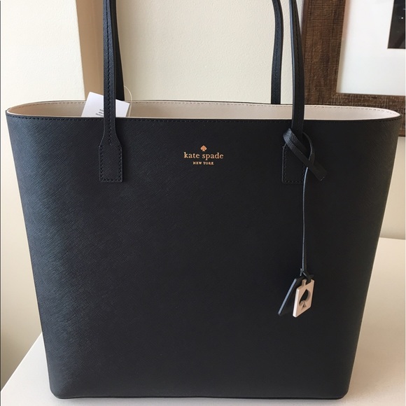 kate spade Handbags - NWT Kate Spade Karla. Black & pumice.
