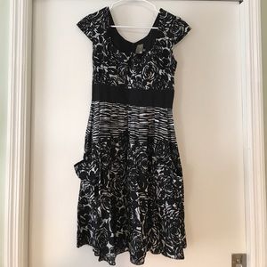 Black and white dress