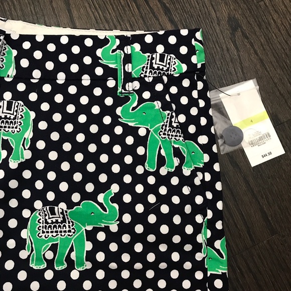 NWT Polka Dot Elephant Shorts Navy White Green - Picture 2 of 7