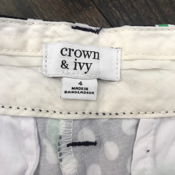 NWT Polka Dot Elephant Shorts Navy White Green - Picture 4 of 7