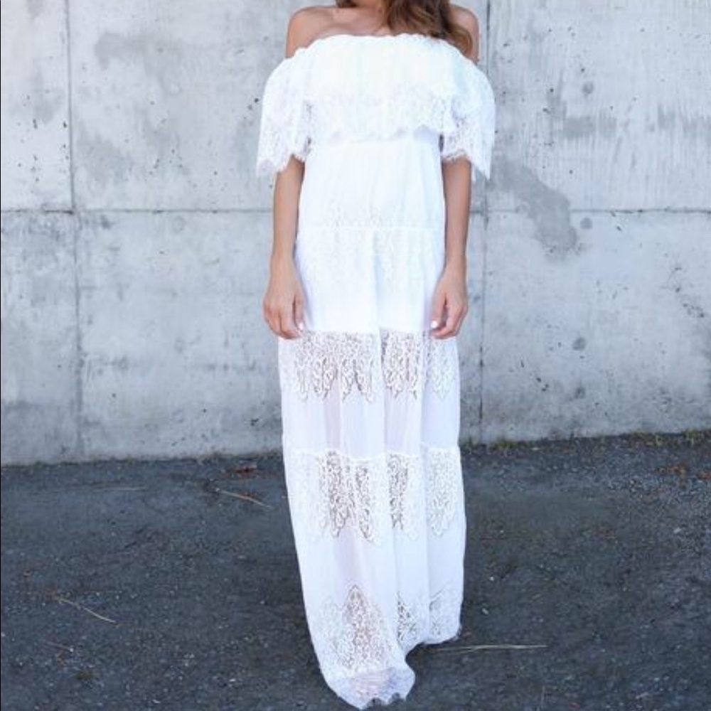 Size Medium white maxi dress