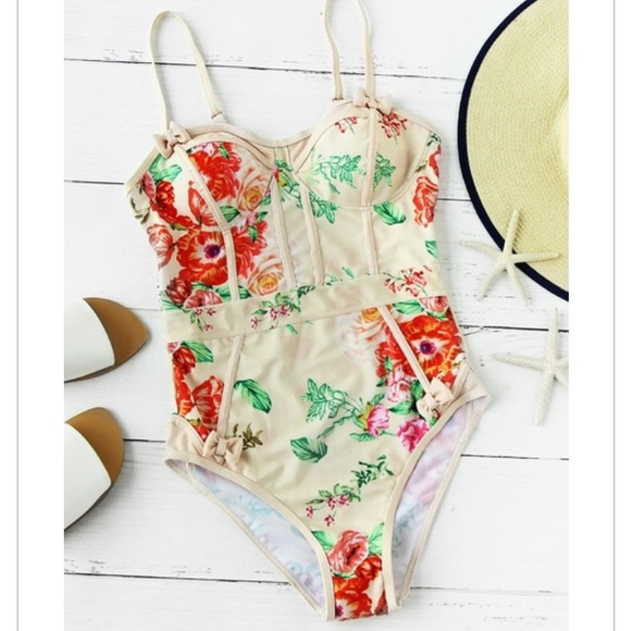 Betsey Johnson Other - NWT pretty sweet Calico Print Bow Swimsuit