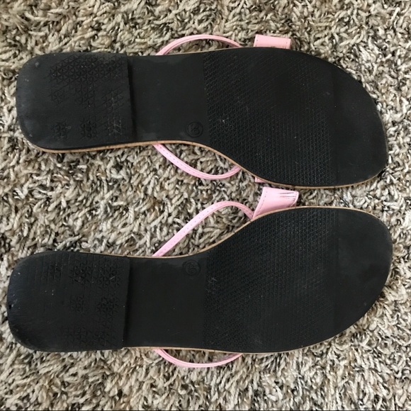 Cork printed and pink sandal flip flops - Picture 2 of 3