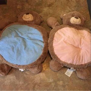 Two KellyMom Bear Floor Mats