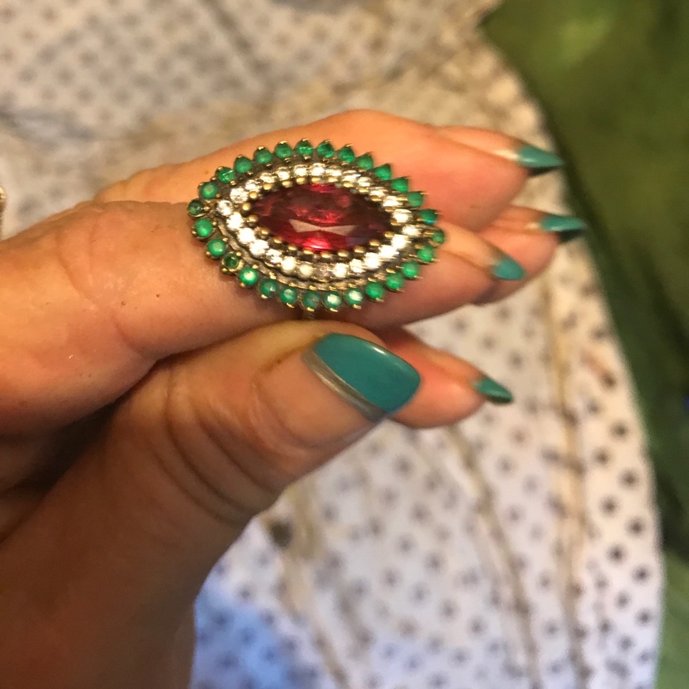 Turkish Ruby Zirconia you and Turkish Emerald
