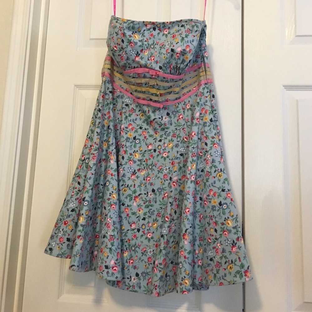 Betsey Johnson Blue floral dress