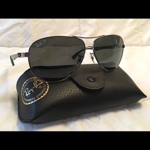 Carbon Fibre Polarized Ray Ban Sunglasses