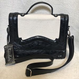 Chocolate New York Crossbody Box Bag Purse