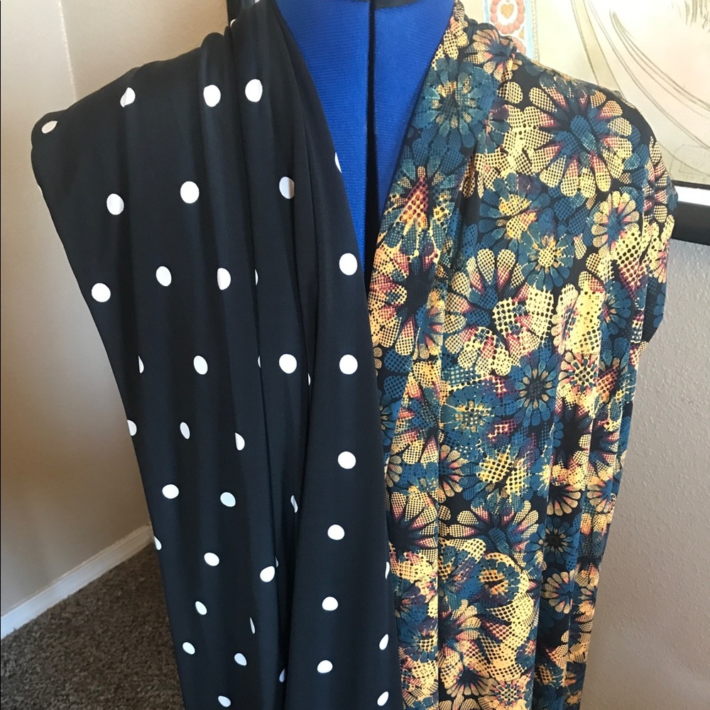 2 Lularoe maxi skirts, size XS