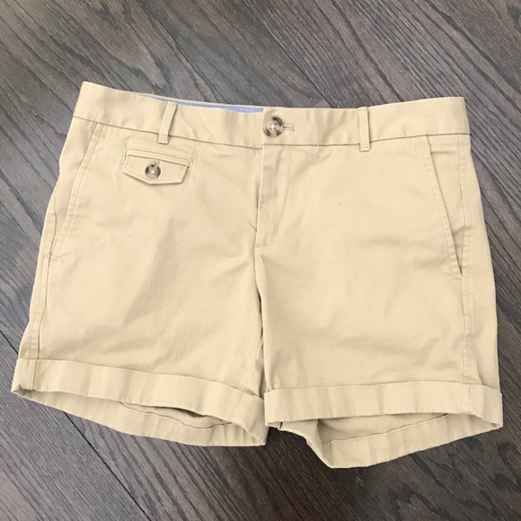 Banana Republic Khaki Cuff Shorts - Picture 2 of 5
