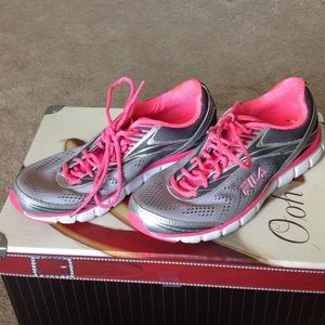Pink & Silver Running Shoes