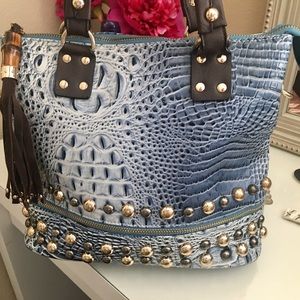 Vegan Alligator Leather Bag