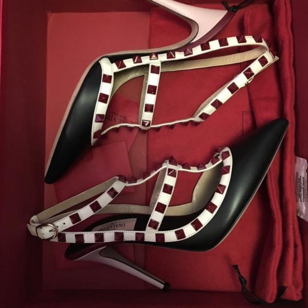 💯authentic Valentino studded heel 36 NWB - Picture 3 of 4