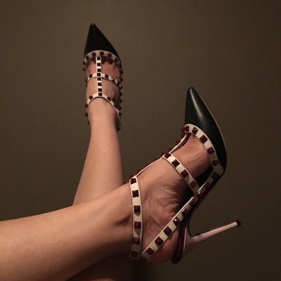 💯authentic Valentino studded heel 36 NWB - Picture 2 of 4