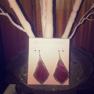 Kendra Scott dark purple earrings