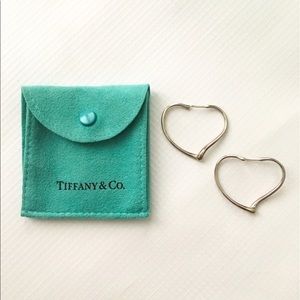 Tiffany & Co. Large Open Heart Hoop Earrings