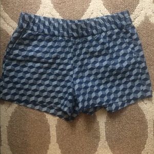 J. Crew Cube Patterned Shorts