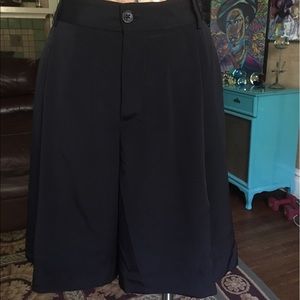 Lauren long black drapery dress shorts 14