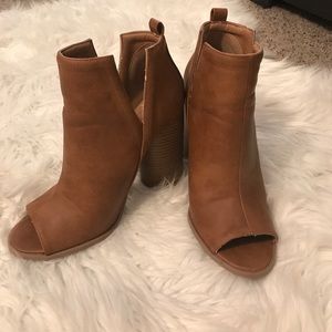 Charlotte Russe Peep Toe Booties