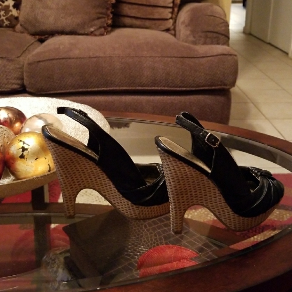 Black Size 6.5 Bamboo Too Cute Heels